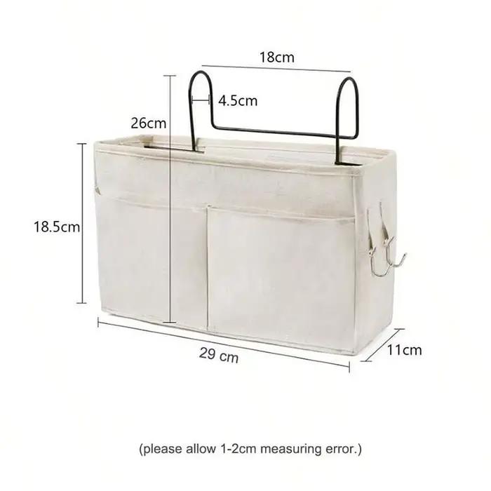 Organisateur de rangement de lit de chambre de bébé, support de rangement de chevet, panier de rangement de dortoir, panier suspendu de chevet, panier de rangement de chevet