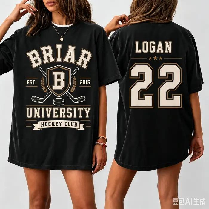 T-shirt Unisexe 2026 Off Campus Logan 22 pour Hommes et Femmes, en Coton, Style Y2K, Mode Été, Haut