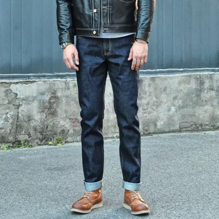 Saucezhan 310XX-18OZ jean pour hommes lisière Denim