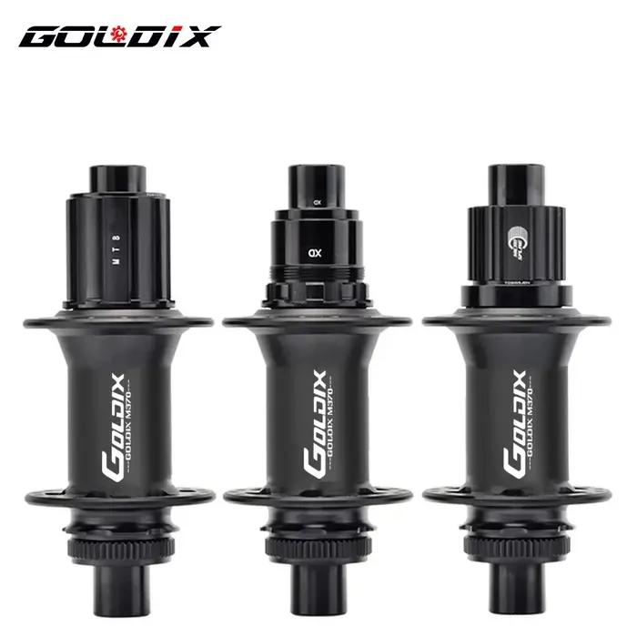 GOLDIX-Moyeu de vélo GDXsuspec, roulement scellé, verrouillage central, frein à disque, coude en J,