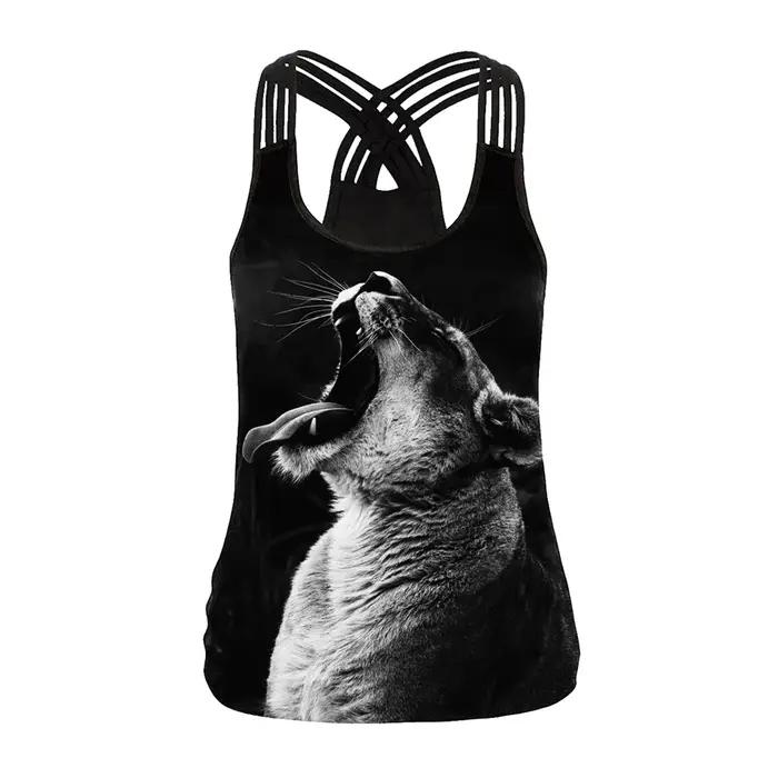 NADANBAO gothique psychique conseil imprimé débardeurs Halloween Sexy fronde chemise dos nu gilet femmes mode Streetwear