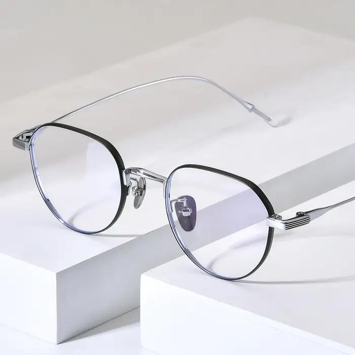 NIANZHEN alliage de titane lunettes cadre hommes polygone marque Design lunettes femmes ultraléger r