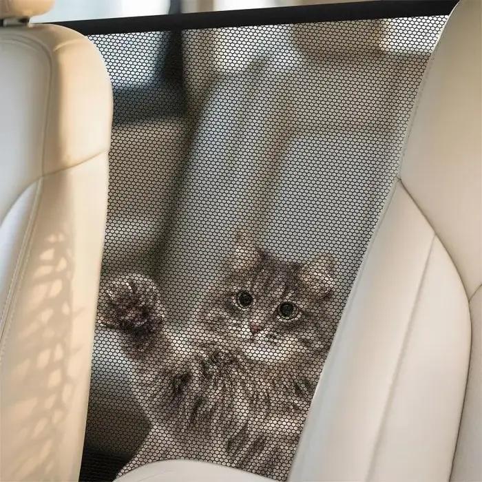 Filet de protection pour animaux domestiques (chiens et chats) pour coffre de voiture