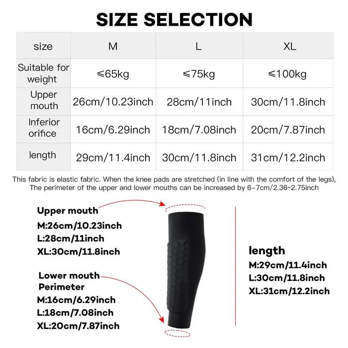 1 PC manchons de jambe protège-tibia antichoc nid d'abeille Nylon soutien chaussette protège-tibia é