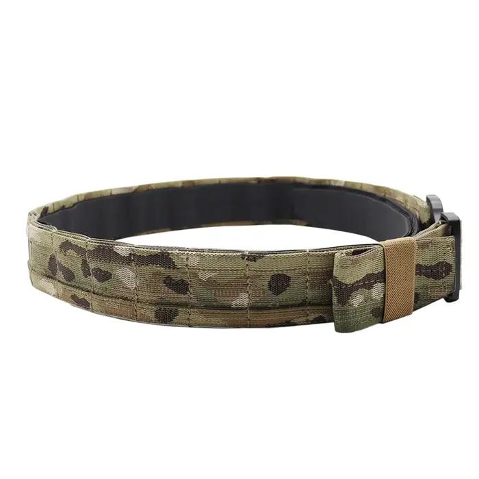 VULPO 2 pouces tactique Ronin Style ceinture deux couches à dégagement rapide boucle en métal ceintu
