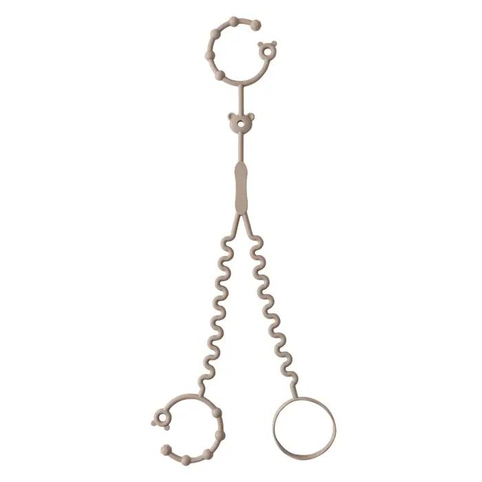Chaîne de sucette pour bébé silicone avec anneau de dentition et clips réglables pour enfants de 0 à 6 mois jusqu'à 4 à 6 ans