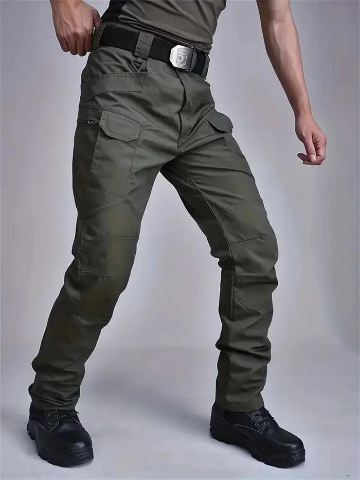 Pantalon de pêche tactique camouflage grande taille - Combinaison de travail multi-poches homme