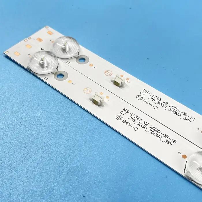 Bandes de rétroéclairage LED pour téléviseurs MS-L1343 L2202 L1074 V2 V1 V2 JL.D 32061330 -081AS-M p