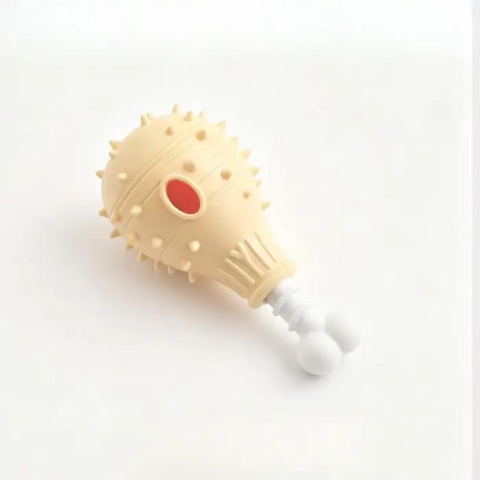 Jouet à mâcher distributeur de friandises pour chien en silicone résistant à la morsure et promoteur de la santé bucco-dentaire pour chiot et chien occassions spéciales et quotidiennes