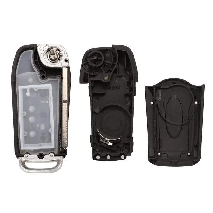 Bilchave modifié 3 boutons rabat télécommande coque de clé de voiture pour Ford Focus 2 3 mondeo Fie