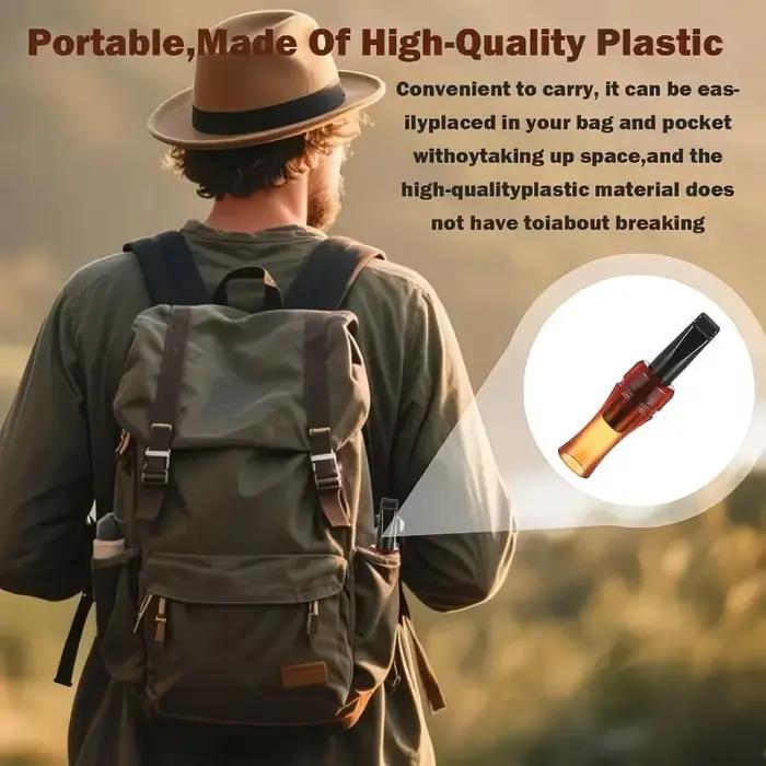 Sifflet appel corbeaux portable pour chasse - Attracteur sonore puissant pour débutants et passionnés de plein air