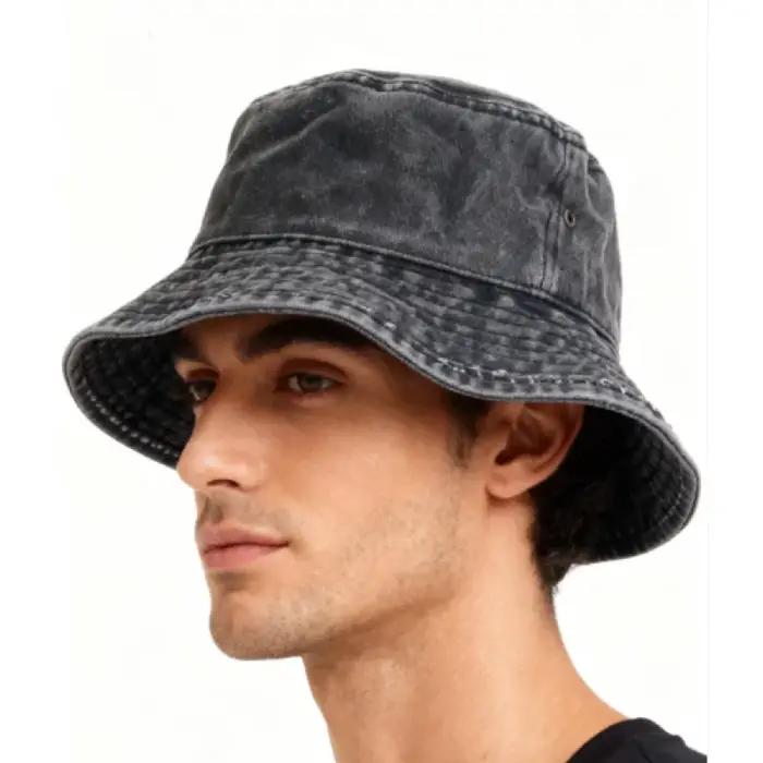 Chapeau de pêcheur - Ajustement réglable, fabriqué en matériau adhésif, avec un motif lune, adapté aux activités de plein air et