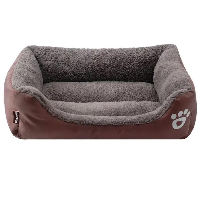 (S-3XL) grand lit pour chien chat 8 couleurs chaud confortable maison