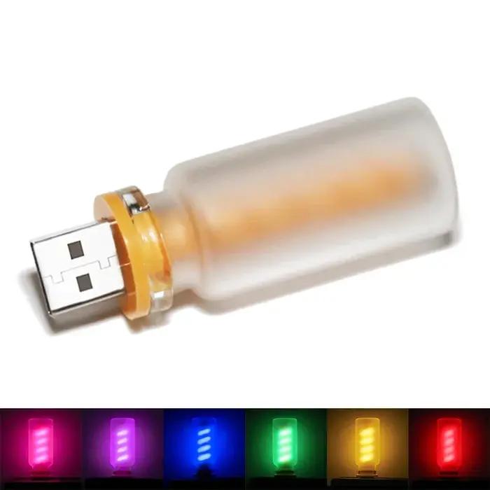 Voiture USB contrôle tactile lumière d'ambiance verre dépoli gradation lumière Filament Edison ampou