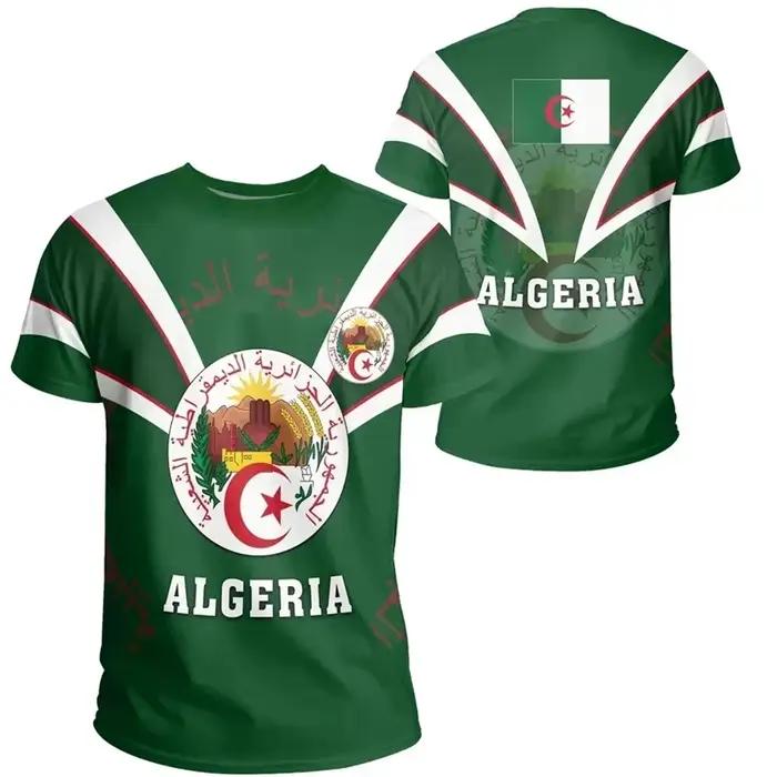 T-shirt Algeria Feel graphique pour hommes et enfants, t-shirt décontracté d'été, Y2K, cadeaux pour hommes, polyester respirant, polyvalent pour printemps et été