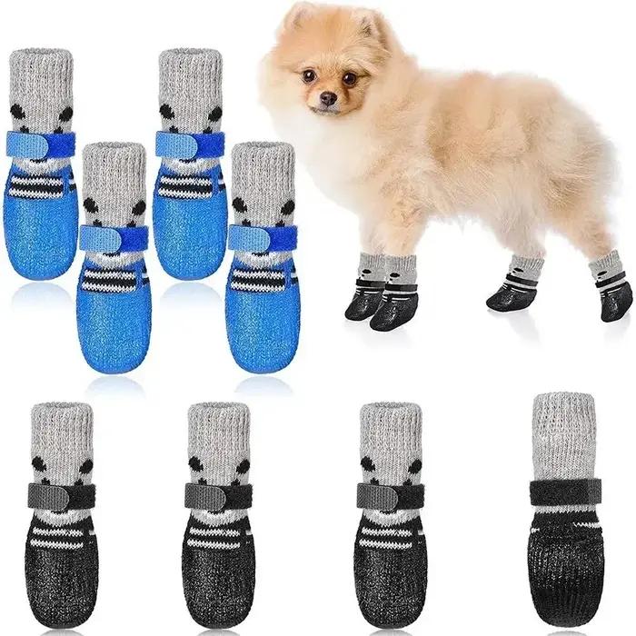 Chaussures antidérapantes en caoutchouc pour chiots protection de pattes hivernale pour chiens occasions spéciales dehors