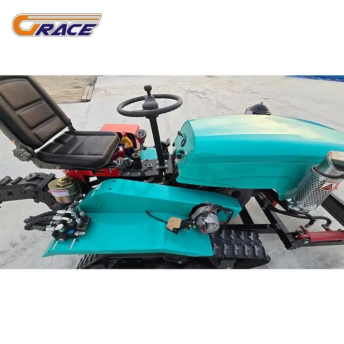 Mini Tracteur sur Chenilles 5 en 1 Polyvalent pour Fermes Travaux Agricoles Occasions Spéciales