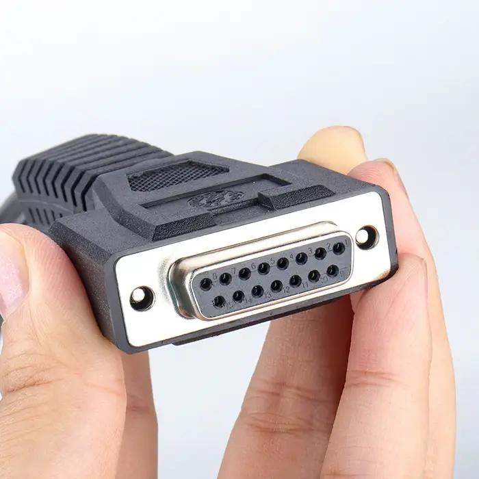 Câble OBD2 16 broches mâle vers DB 15 broches femelle pour Scanner de Diagnostic Efka ligne principa