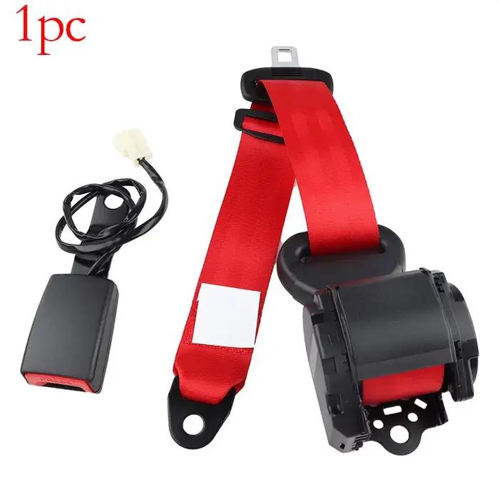 Ceinture de sécurité rouge à 3 points