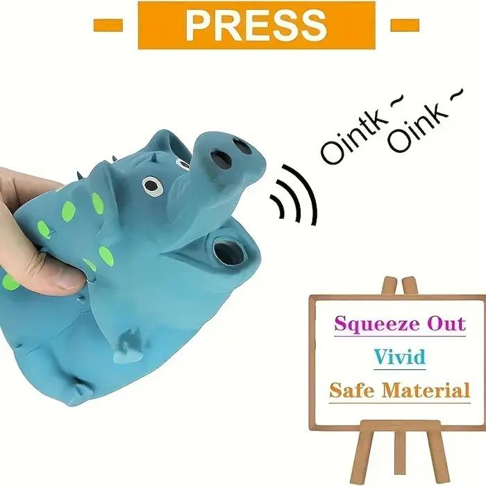 Jouet à mâcher en latex pour grandes races de chiens son de cochon grinçant conception de meulage des dents jouet résistant et durable pour chiens occasions spéciales