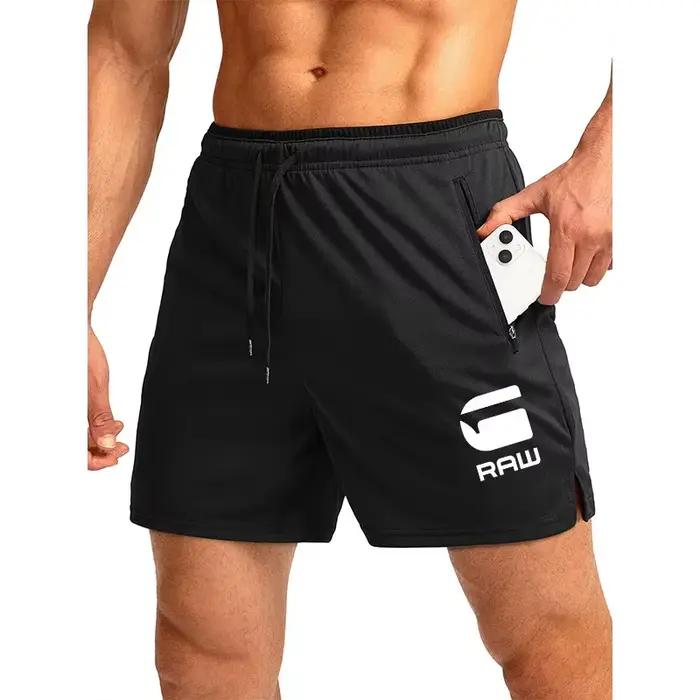 Shorts de course pour hommes, décontractés, respirants, en maille, séchage rapide, pour la randonnée