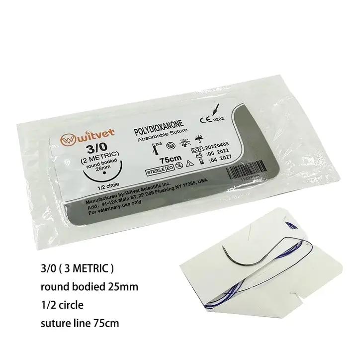 Fil de Suture Absorbable pour Chien de Compagnie