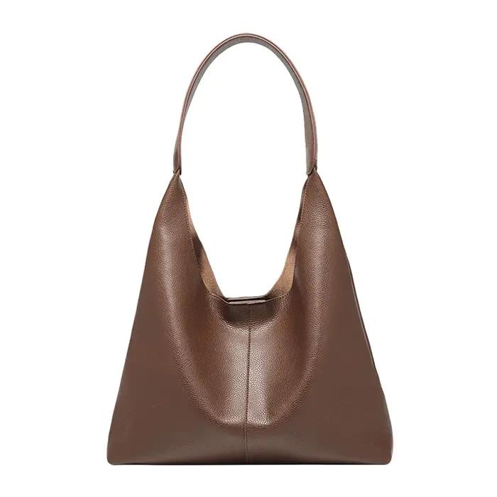 Sac à bandoulière minimaliste en cuir fendu FOXER pour femme élégante et versatile pour occasions quotidiennes et spéciales