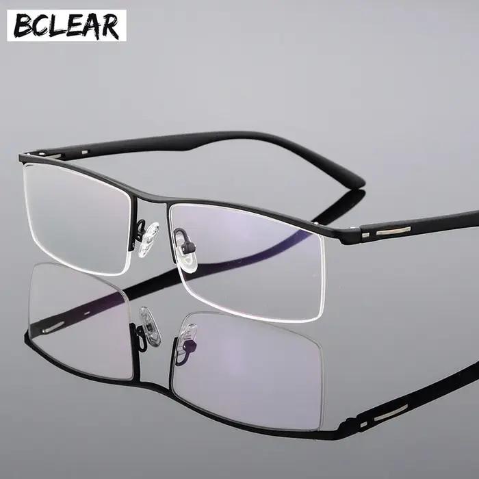 BCLEAR 2018 nouveauté haut de gamme affaires hommes lunettes cadre Unique Temple conception en allia