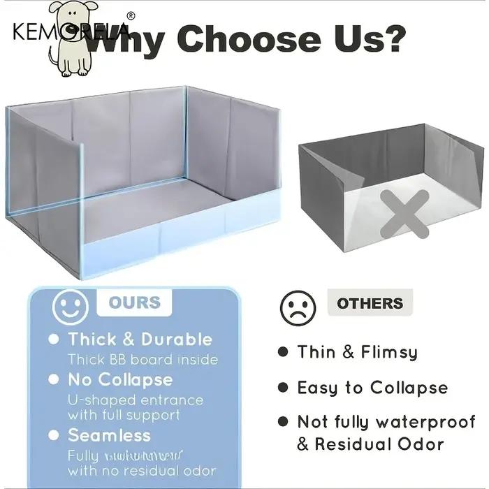 KEMORELA 1PCS Toilette pour chien de haute qualité améliorée 2.0 | Polyéthylène et polypropylène durables