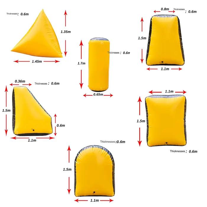 Véritable CS attaque et défense PVC Air gonflable Paintball Bunker tir à l'arc étiquette jeu de tir arc classique et flèche équipement cassé
