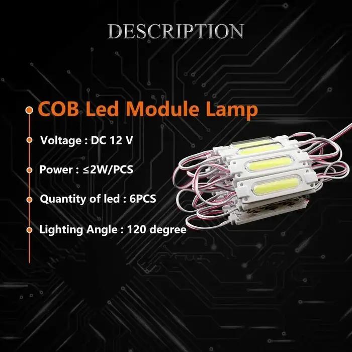 10 pcs/lot Injection avec lentille COB LED Module LED étanche rétro-éclairage pour signe canal lettr