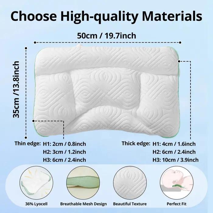 Oreiller cervical pour enfants de 1 à 18 ans, aide au sommeil, Protection du cou, orthopédique, orei
