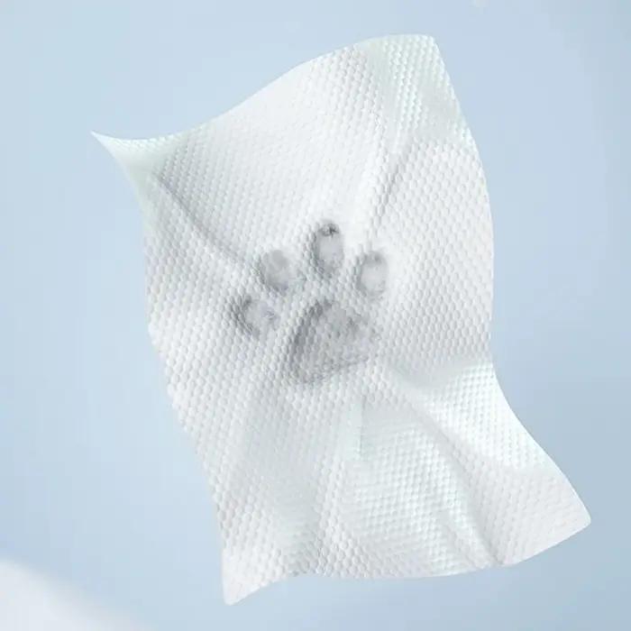 OUWO 80 pièces/sac lingettes pour animaux de compagnie clair oeil d'animal