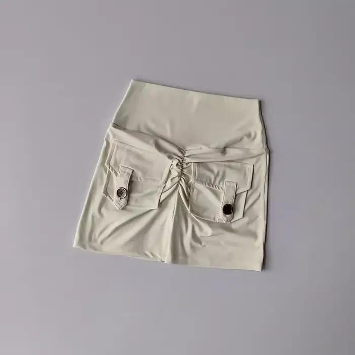 Shorts de yoga taille haute avec poches pour femmes