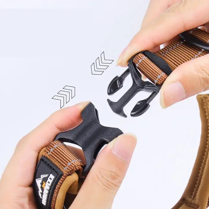 Collier pour chien robuste pour les races moyennes et grandes - Nylon résistant aux morsures