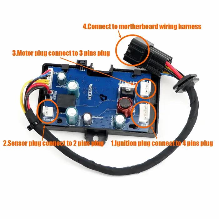 12V 24V 2KW 3KW 5KW 8KW Air Diesel chauffage LCD moniteur interrupteur panneau de commande carte mère à distance