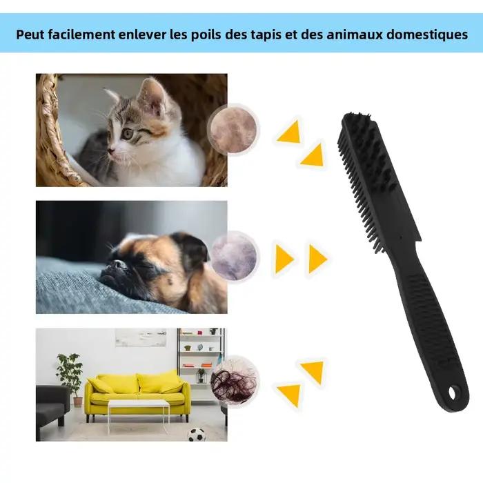 Brosse professionnelle multifonction en caoutchouc pour animaux de compagnie