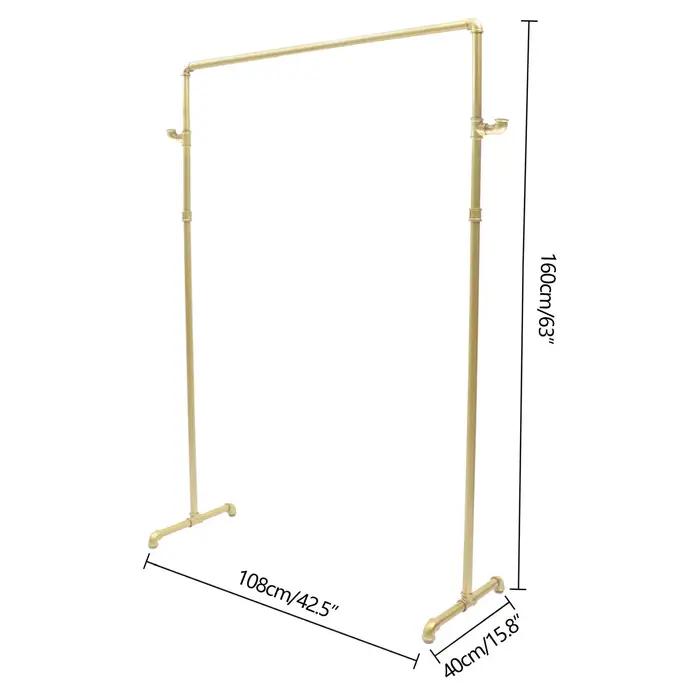 Tuyau industriel polyvalent pour vêtements, accessoire l'inventaire, T1 avec 2 crochets latéraux