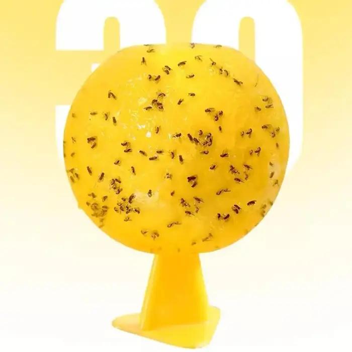 Piège à mouches boule collante pour mouches et guêpes d'intérieur et extérieur résistant aux conditions météorologiques pour éloigner les fourmis, chauves-souris, punaises de lit et abeilles