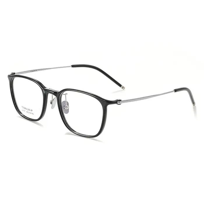 YIMARUILI mode Ultra-léger Flexible TR90 lunettes rétro rond pur titane optique