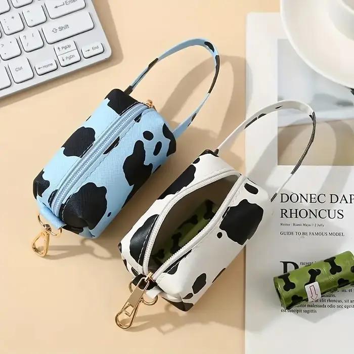 Distributeur de sacs de merde de chien motif léopard
