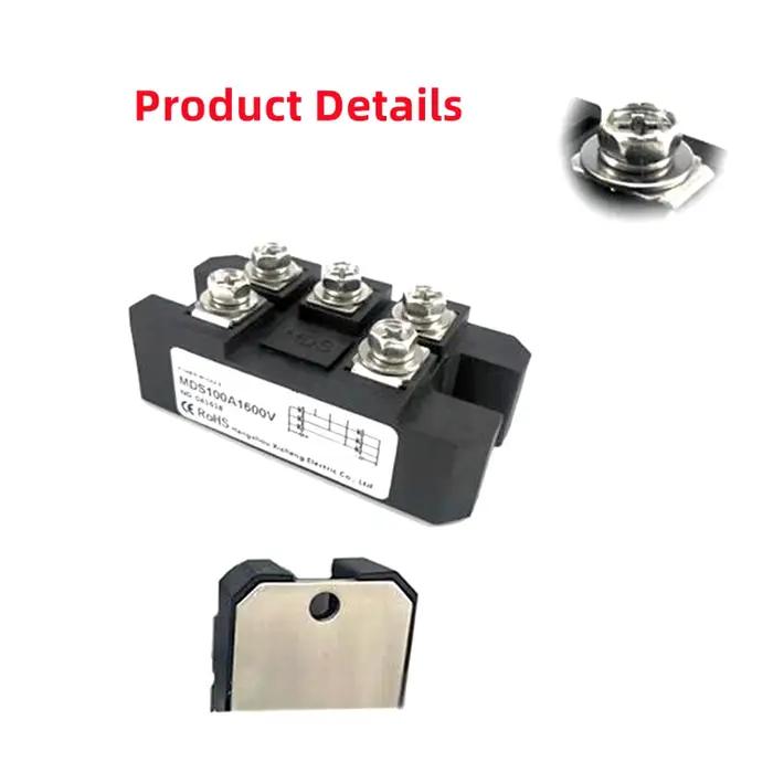 Redresseur de pont à diodes triphasées MDS150A MDS100A 100A 150A Amp 1600V