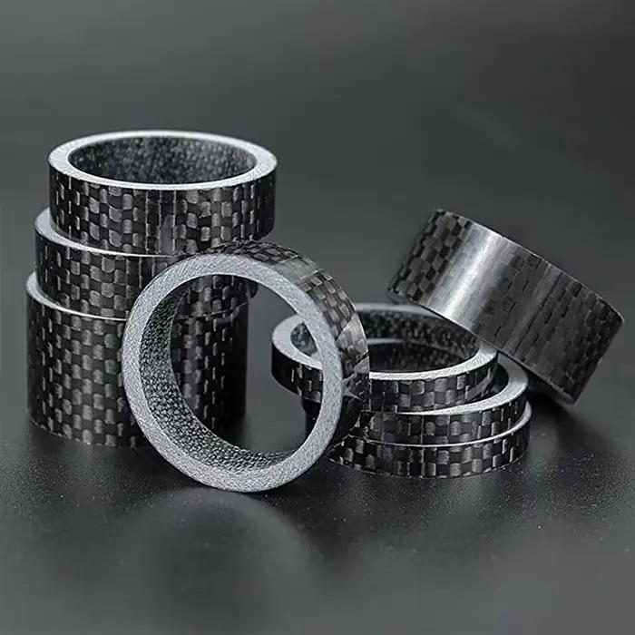 Rondelle de tige de vélo en Fiber de carbone, ensemble de 11 pièces, 1-1/8 pouces, entretoise 28.6mm
