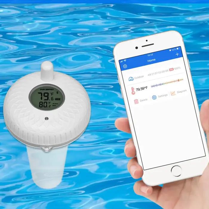 INKBIRD Piscine Flottant Therye.com IBS-P01B Bluetooth IPX7 Baignoire Spa Bain À Remous Étangs De Po