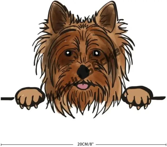 Autocollants 3D pour chien Yorkshire Terrier