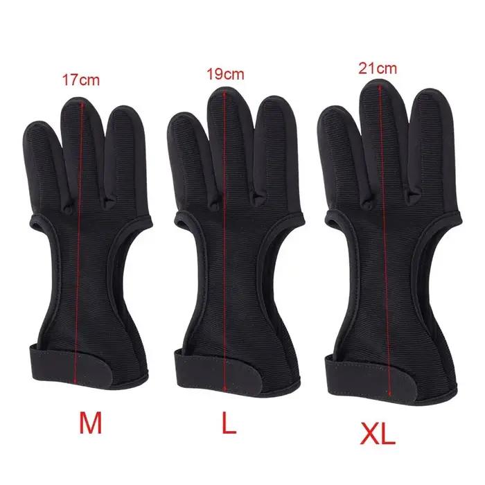 Protection main garde trois doigts accessoire sport extérieur tir archerie récurve
