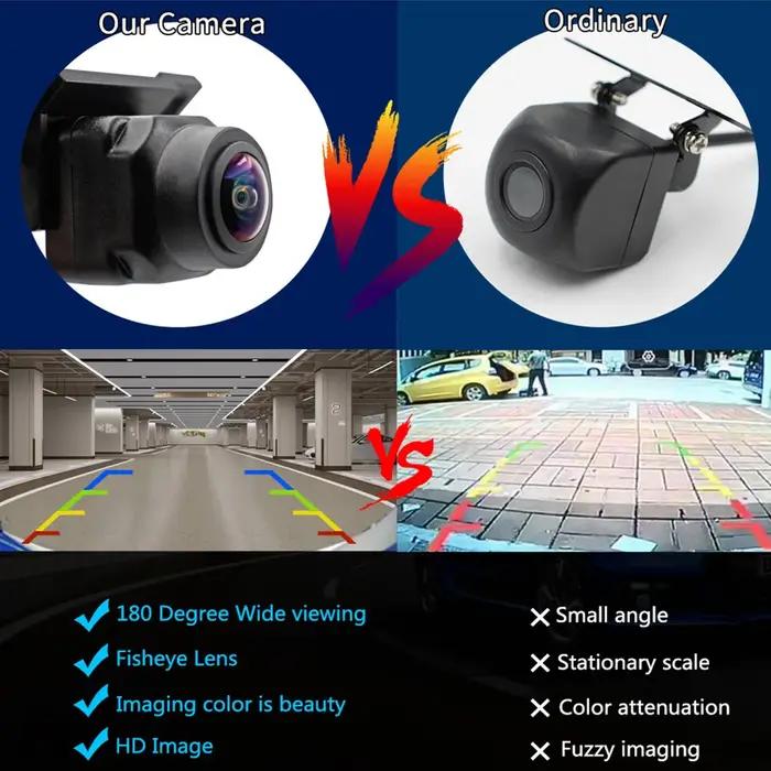 Smartour-Caméra de recul CCD étanche pour voiture, objectif Fisheye résistant à 180, vue de face arr
