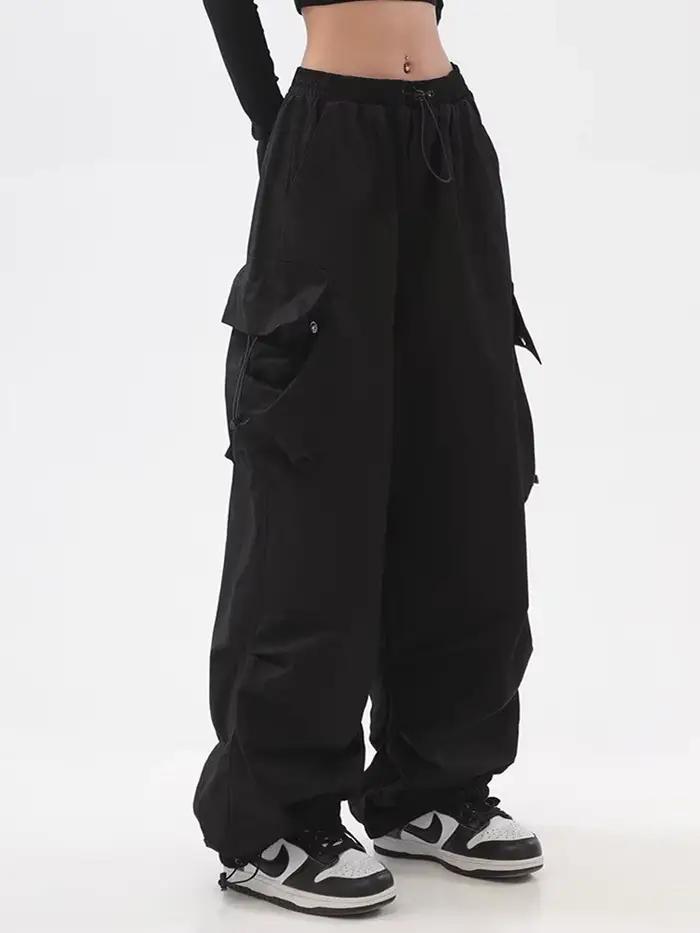 Zoki – pantalon Cargo pour femmes, style rétro américain, Streetwear, Hip Hop, mode d'été, Bf Haraju