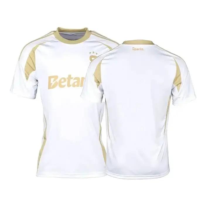 Maillot d'entraînement équipe de football République tchèque design 3D polyester confortable été décontracté pour hommes occasions sportives