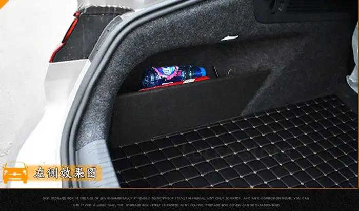 Organisateur de rangement latéral de coffre en flanelle pour VW Arteon années 2017-2021 panneau de séparation et déflecteur flanelle et plastique ABS facile à installer